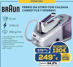 Braun - Ferro Da Stiro Con Caldaia Carestyle 7 IS7266VI