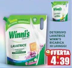 Winni's - Detersivo Lavatrice Ricarica 30 Lavaggi