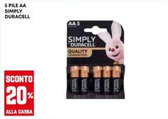 Duracell - 5 Pile Aa Simply