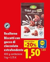 Realforno - Biscotti Con Gocce Di Cioccolato Extrafondente
