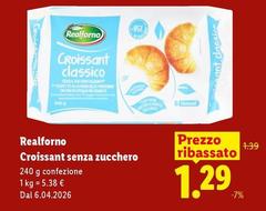Realforno - Croissant Senza Zucchero