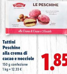 Tattini - Peschine Alla Crema Di Cacao E Nocciole