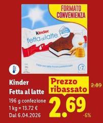 Kinder - Fetta Al Latte