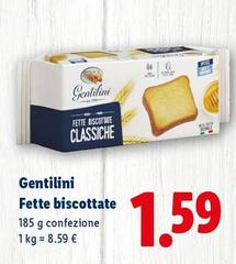 Gentilini - Fette Biscottate