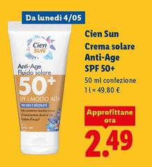 Cien Sun - Crema Solare Anti-Age SPF 50+