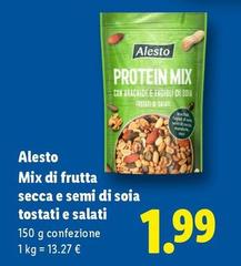 Alesto - Mix Di Frutta Secca E Semi Di Soia Tostati E Salati