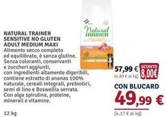 Natural Trainer - Sensitive No Gluten Adult Medium Maxi