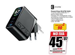 Cellularline - Powerview IQ 67W DG. GN. 2-Zore USB-B-BQ70B