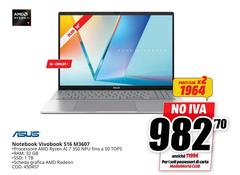 Asus - Notebook Vivobook S16 M3607