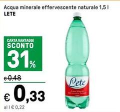 Lete - Acqua Minerale Effervescente Naturale
