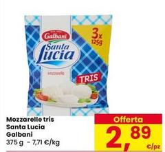 Galbani - Mozzarella Tris Santa Lucia