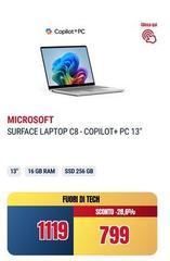 Microsoft - Surface Laptop C8-Copillot+ Pc 13