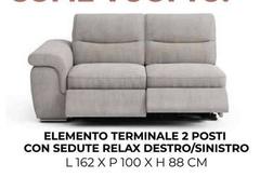 Elemento Terminale 2 Posti Con Sedute Relax Destro/sinistro
