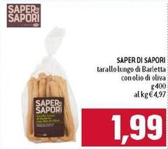 Saper di sapori - Tarallo Lungo Di Barletta Con Olio Di Oliva