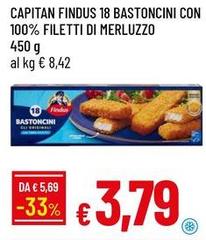 Findus - 18 Bastoncini Con 100% Filetti Di Merluzzo