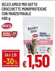 Selex - Amico Mio Gatto Crocchette Monoproteiche Con Manzo/ Maiale