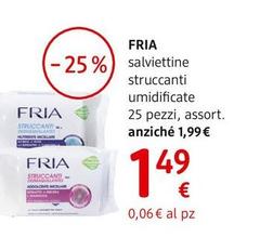 Fria - Salviettine Struccanti Umidificate 25 Pezzi, Assort.