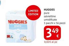 Huggies - Pure Salviettine Umidificate 3 Pacchi X 56 Pz