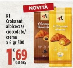 RT - Croissant Albicocca /Cioccolato/Crema