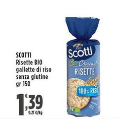 Scotti - Risette Bio Gallette Di Riso Senza Glutine 