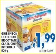 Grissin bon - Le Fresche Biscottate Classiche/ Integrali