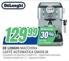 De Longhi - Macchina Caffe Automatica Em450.M
