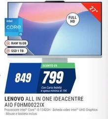 Lenovo - All In One Ideacentre Aio Fohm0022ix