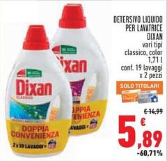 Dixan - Detersivo Liquido Per Lavatrice