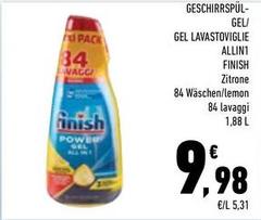 Finish - Gel Lavastoviglie Allin 1