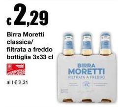 Moretti - Birra Classica/ Filtrata A Freddo Bottiglia
