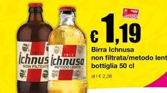 Ichnusa - Birra Non Filtrata/Metodo Lent Bottiglia
