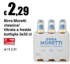 Moretti - Birra Classica/ Filtrata A Freddo Bottiglia