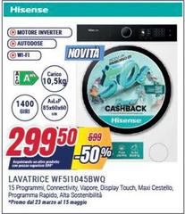 Hisense - Lavatrice WF510A5BWQ