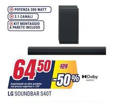 LG - Soundbar S40T