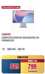 Lenovo - Computer Desktop Ideacentre Aio F0hM00221x
