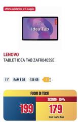 Lenovo - Tablet Idea Tab ZAFR0405SE