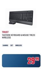 Trust - Tastiere Keyboard & Mouse Trezo Wireless