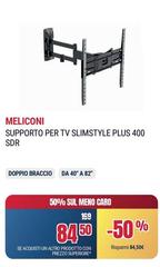 Meliconi - Supporto Per Tv Slimstyle Plus 400 SDR
