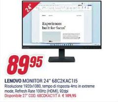 Lenovo - Monitor 24