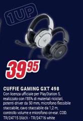 White - Cuffie Gaming Gxt 498