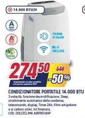 Condizionatore Portatile 14.000 BTU