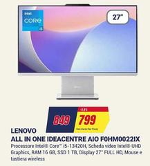 Lenovo - All In One Ideacentre Aio Fohm0022ix