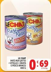 Le chat - Pate Per Gatto Vitello Orata E Pesce Bianco