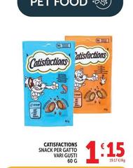Catisfactions - Snack Per Gatto Vari Gusti