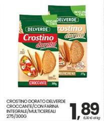 Delverde - Crostino Dorato  Croccante/Con Farina Integrale/Multicereali