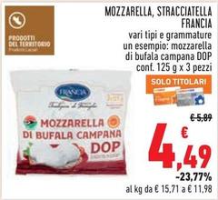 Francia - Mozzarella, Stracciatella
