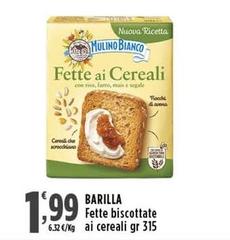 Barilla - Fette Biscottate Ai Cereali 