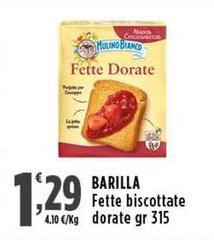 Barilla - Fette Biscottate Dorate 