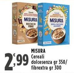 Misura - Cereali Dolcesenza/Fibrextra 