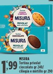 Misura - Tortina Privolat Cioccolato/Ciliegia E Mirtillo 